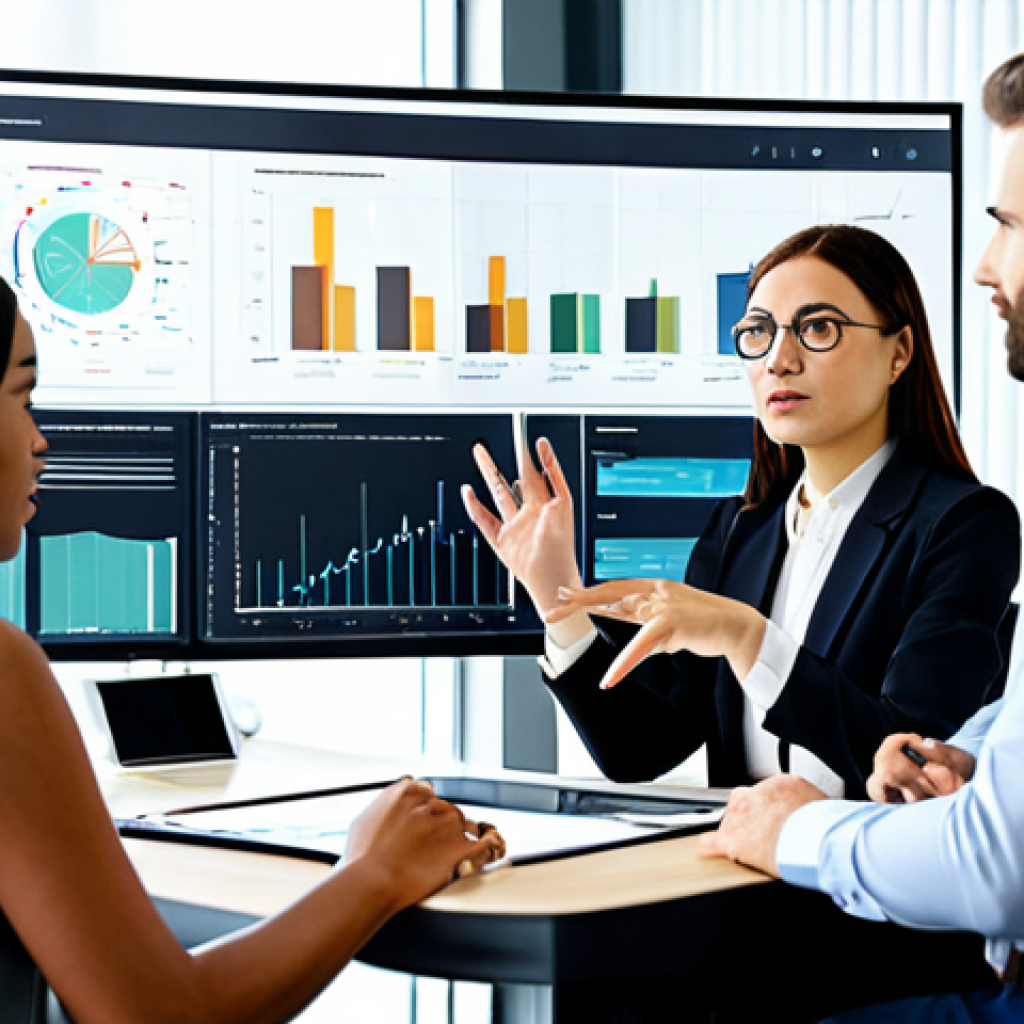 **
"A diverse team of professionals collaborating around a table in a modern office, reviewing data visualizations related to AI fairness and transparency. Charts showing bias detection and mitigation strategies are displayed on a large screen. Everyone is fully clothed in appropriate business attire. Safe for work, professional environment, perfect anatomy, correct proportions, well-formed hands, proper finger count, natural body proportions, modest clothing."
**