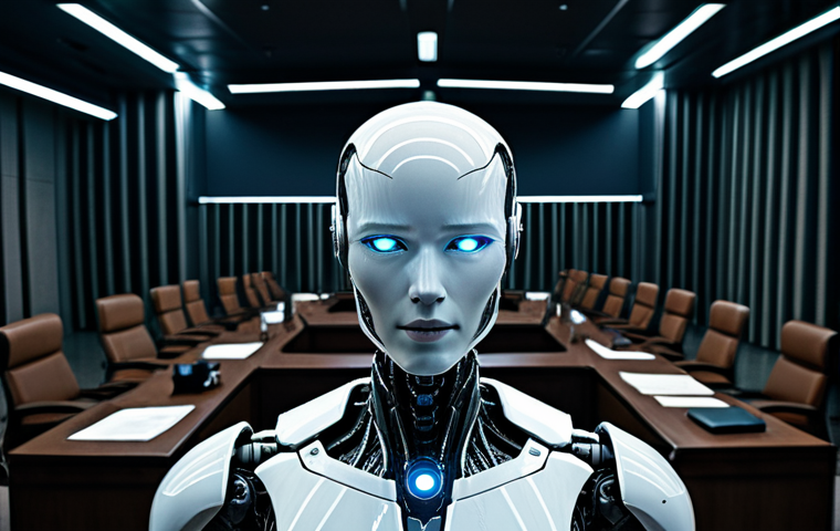 로봇과 기계적 평등의 윤리적 쟁점 - **Prompt:** A visually stunning depiction of advanced AI creativity. In a futuristic, minimalist stu... 로봇과 기계적 평등의 윤리적 쟁점 - **Prompt:** A visually stunning depiction of advanced AI creativity. In a futuristic, minimalist stu...